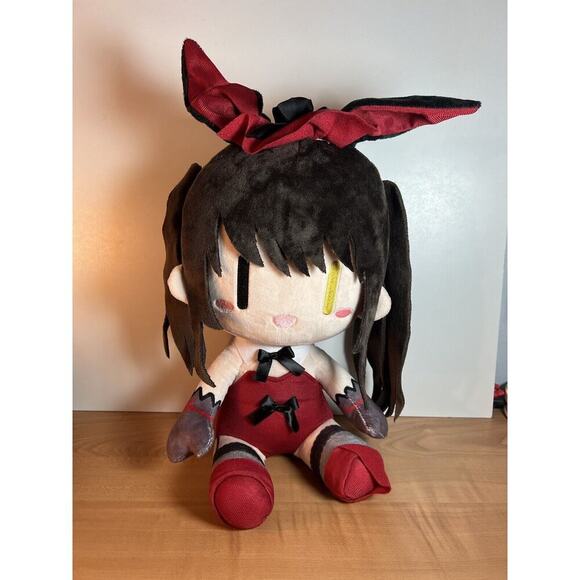 Date a Live Anime Large Sitting Plush Toy Doll Kurumi Bunny Dress Normal 12”